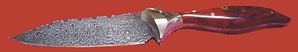 Damascus Clip Knife